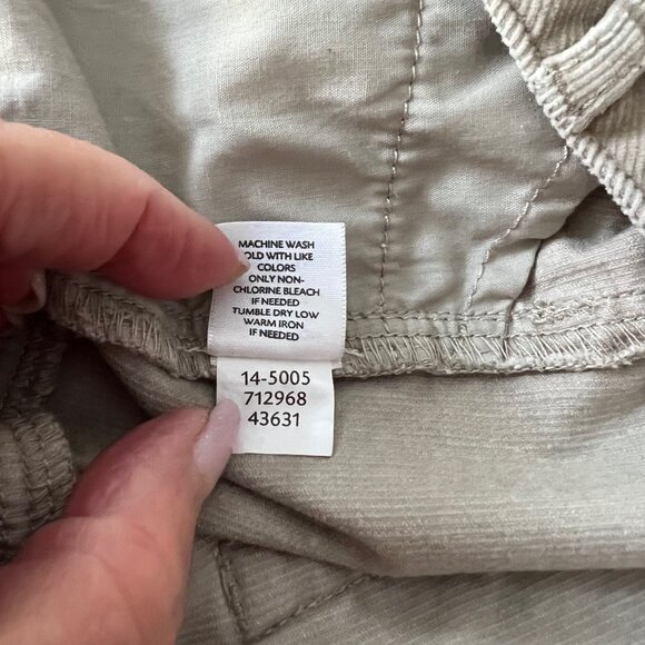 Plus size J JILL tan corduroy skirt size 18 - Picture 11 of 12